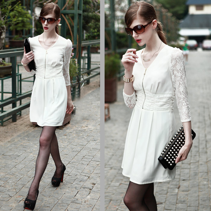 Spring new knit dress